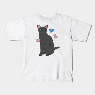 Russian Blue Cat Kids T-Shirt